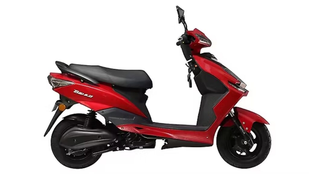 Benling Falcon without license electric scooter 2025 with 75 km range and 25 kmph top speed design.